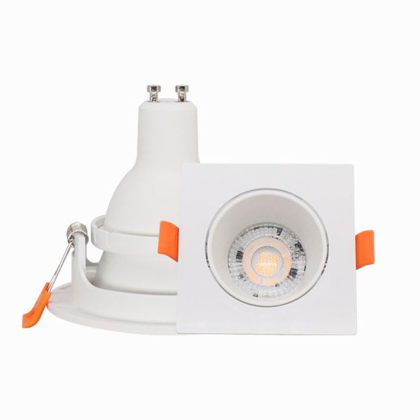 5w Mr16 Gu10 Hotel Square Mini Smart Anti Glare Ceiling Adjustable Surface Trimless Recessed Led Light Downlights