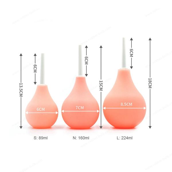 PVC Medical Hand Pump 89ml 160ml 224ml 310ml For Vagina Douche