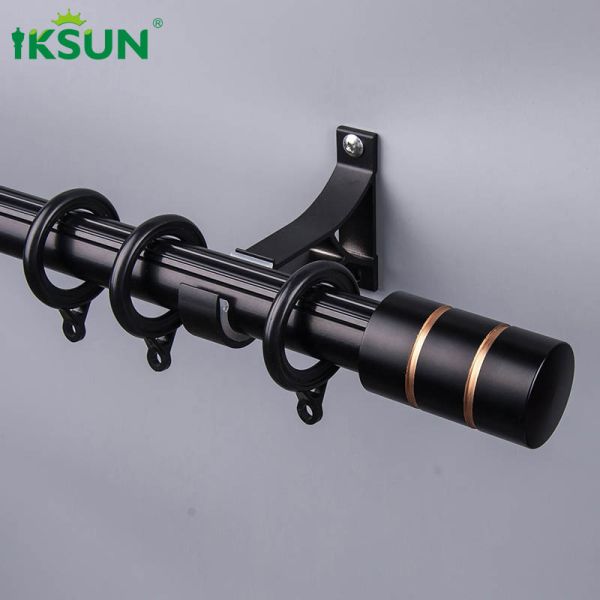 1.2mm Thick Aluminium Curtain Pole For Living Room Bay Window