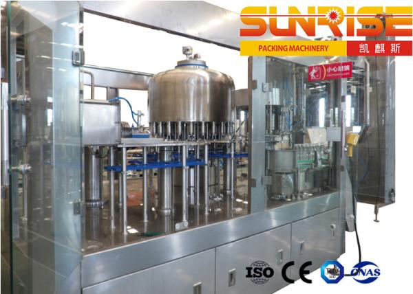 24 Flushing Heads Water Injection Machine , PET Bottled Water Line
