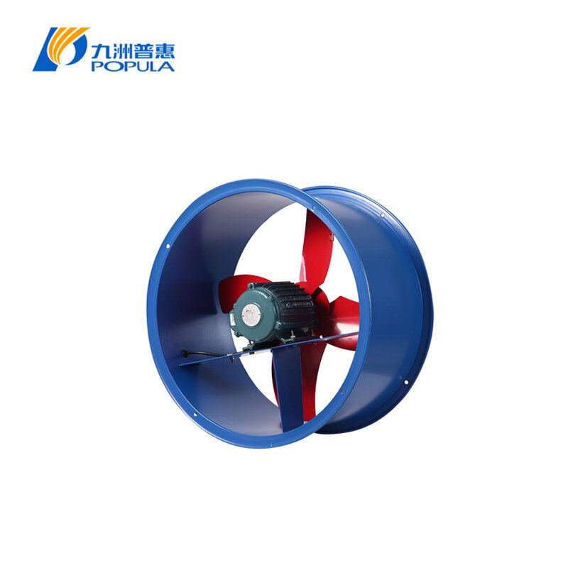 Flanging Casing Duct Axial Fan Low Maintenance Light Weight Axial Ventilation Fan 1400 Rpm
