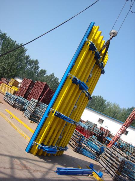 Adjustable Arced Concrete Column Formwork with 18mm Plywood