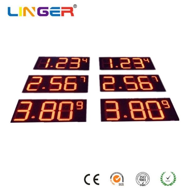 CE / ROHS Certified Digital Gas Price Sign Weatherproof Gas Station LED Signs
