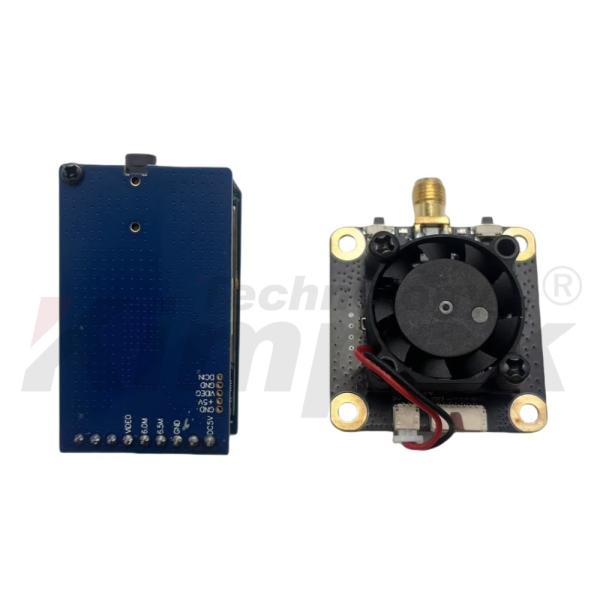 Kit combo émetteur et récepteur de transmission vidéo pour drone 1.7G 6W Haute puissance faible latence pour FPV