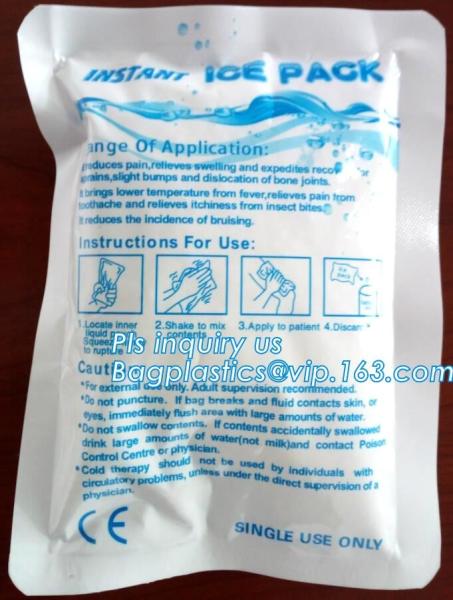 Sports Medicine Ice Bags, Flexible Ice Pack, Easy Seal Ice Cube Bags, Cool Bags & Ice Packs, First Aid Ice Pack, bagease