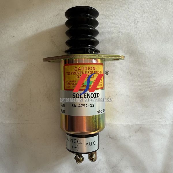 SA-4752-12 Fuel Shut Off Solenoid Valve 12V Excavator Fuel Shut-Off Solenoid Valve