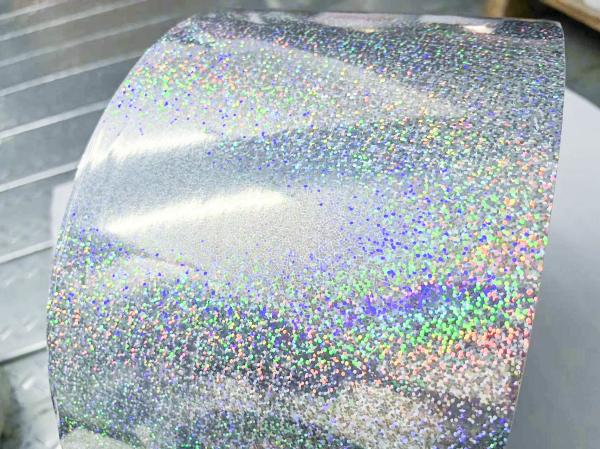 Ordinary Sticky Clear Holographic Adhesive Film Label Paper 800m Length