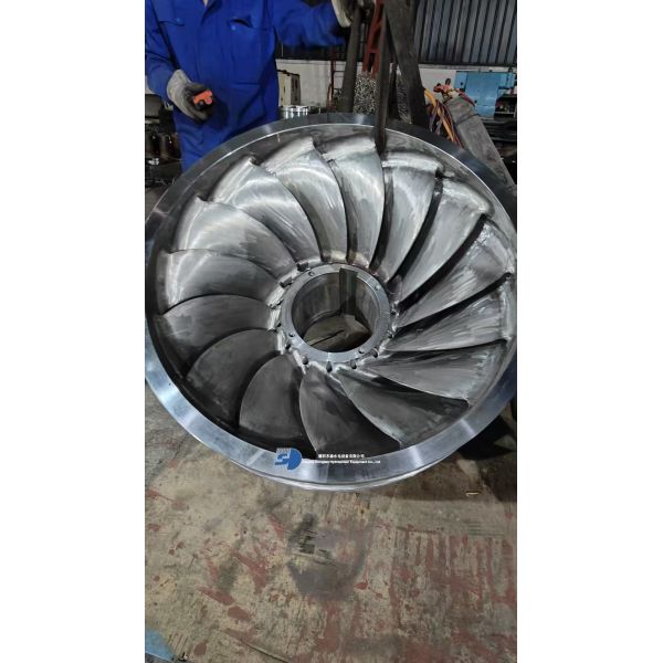 Stainless Steel 13-Blade Francis Runner for Medium/High Head Hydropower Applications