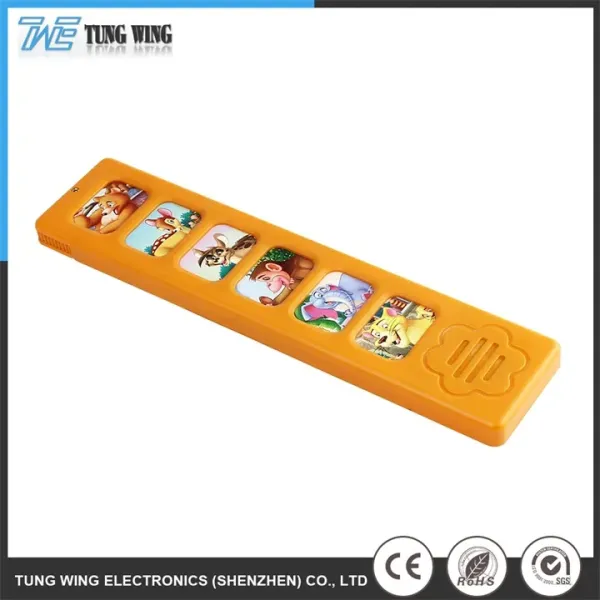 ABS Material Educational Toy Sound Book with Remote Control and Sound Recording for Children's Learning