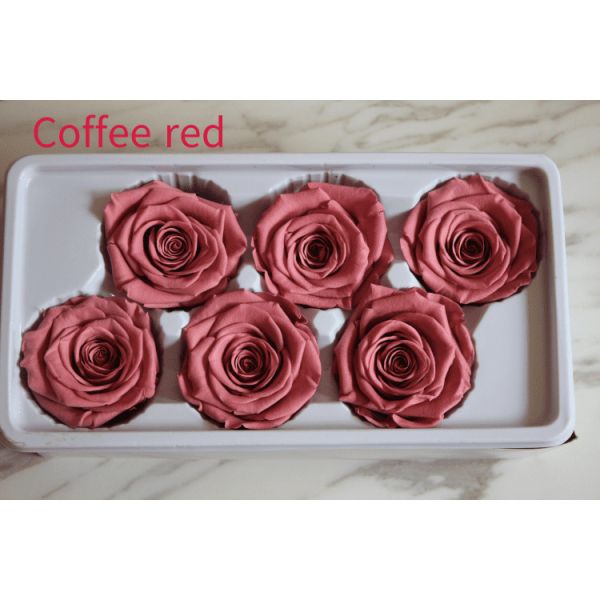 beautiful preserved rose flower A grade stabilized rose preserved long lasting eternal rose 4-5cm
