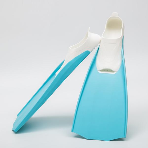 TPE TPR Footpocket Diver Freediving Long Fins For Underwater Spearfishing Swimming Snorkeling