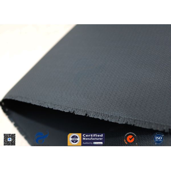 Heat Resisting Silicone Coated Fiberglass Fabric 18oz Black Acrylic Coating Fabric