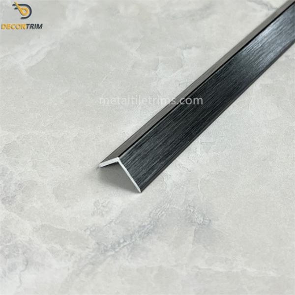 Metal Corner Protector Trim Wall Corner Protector Strips Brushed Black