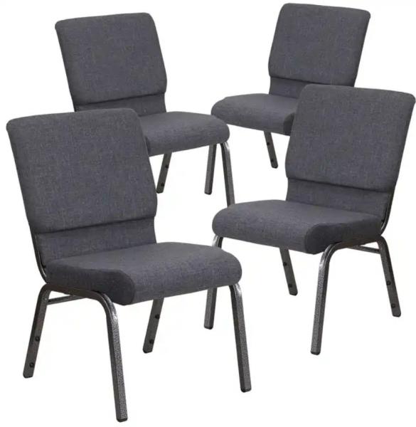 Stackable Fabric Church Chairs Custom Color 50PCS MOQ