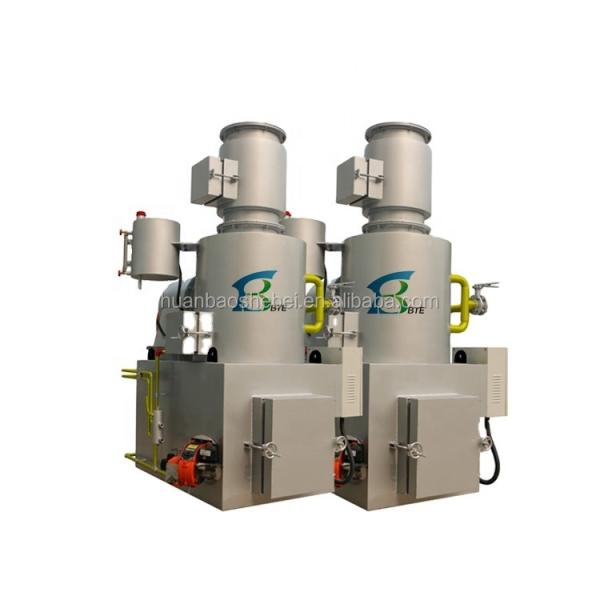 Tecnologia de embalagem de madeira Incineradores de gaseificação pirolítica com combustão secundária
