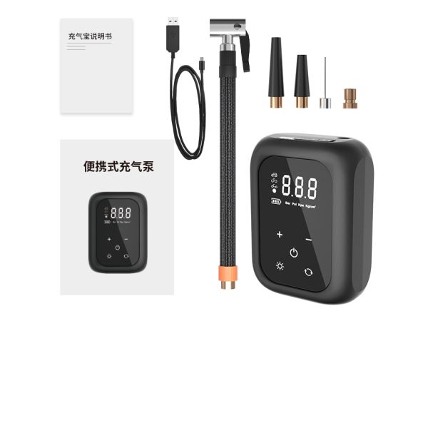 Effortless Inflation with YANTU AM49 Mini Bike Air Pump Compressor Cordless and Digital