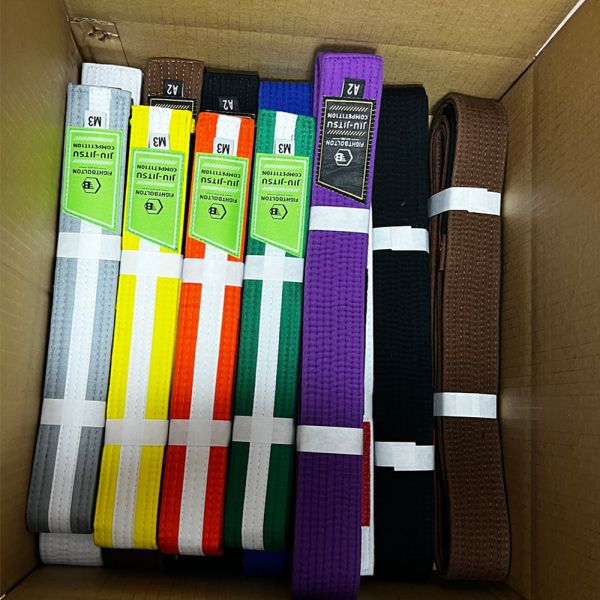 Martial Arts Wear Jiu Jitsu Belts Adults Custom Designed 100% Cotton