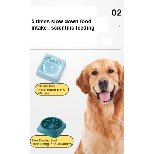 ODM Anti Choking Pet Feeders Dog Slow Food Bowl For Eating