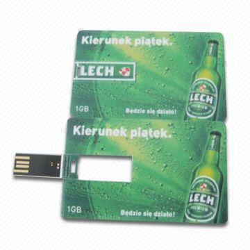 Memoria USB retractable AT-045C de la tarjeta de crédito