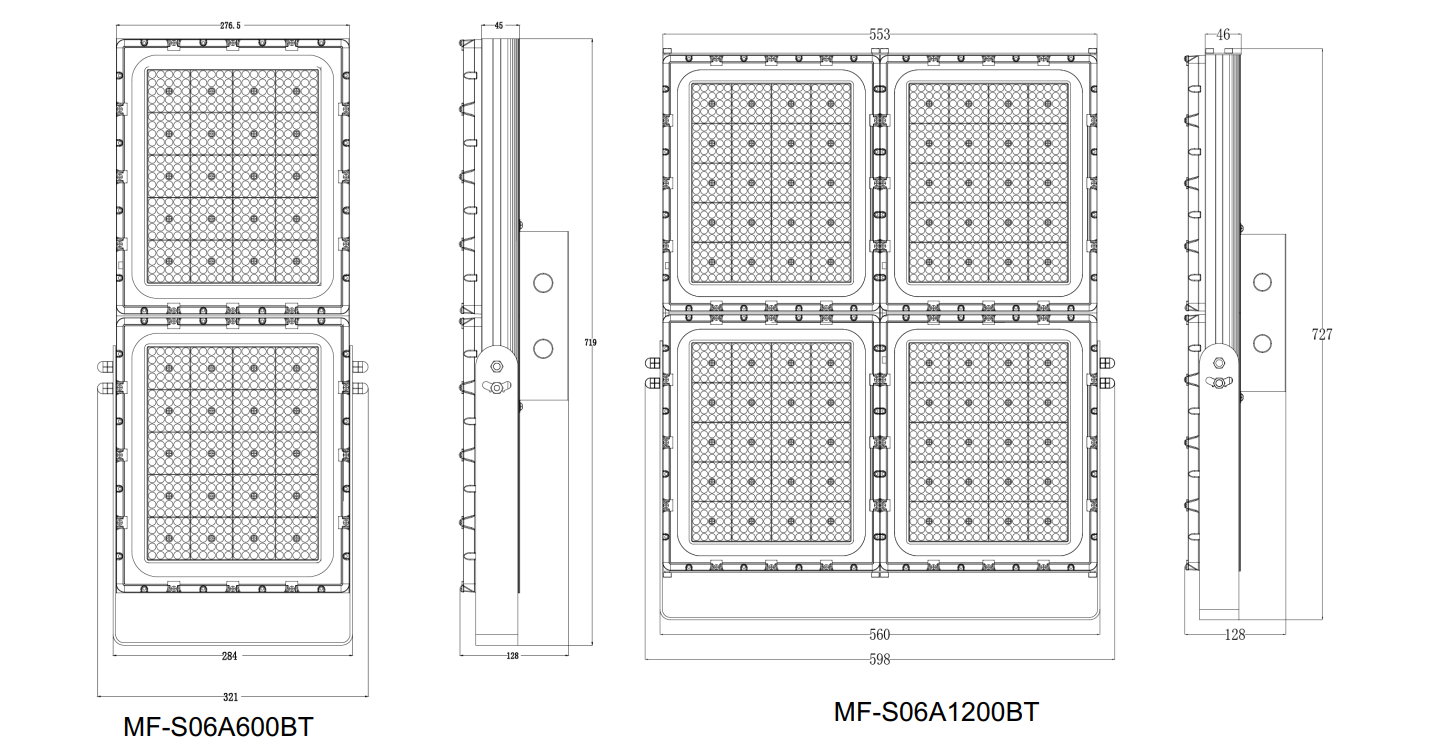 5 лет гарантии 3000K/4000K/5000K/6000K светодиодный светодиодный свет Ik08 300W IP66 водонепроницаемый для аэропортов