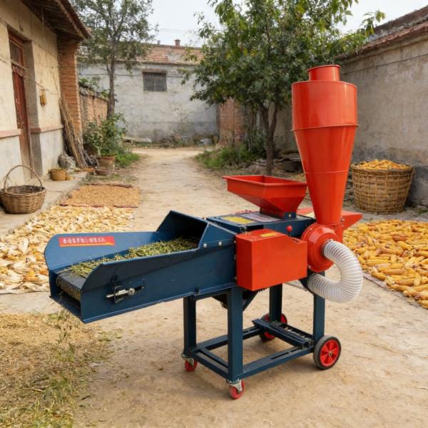 2 In 1 Chaff Cutter Grass Shredder Machine High Speed 1-2.8t/H Feed Capacity