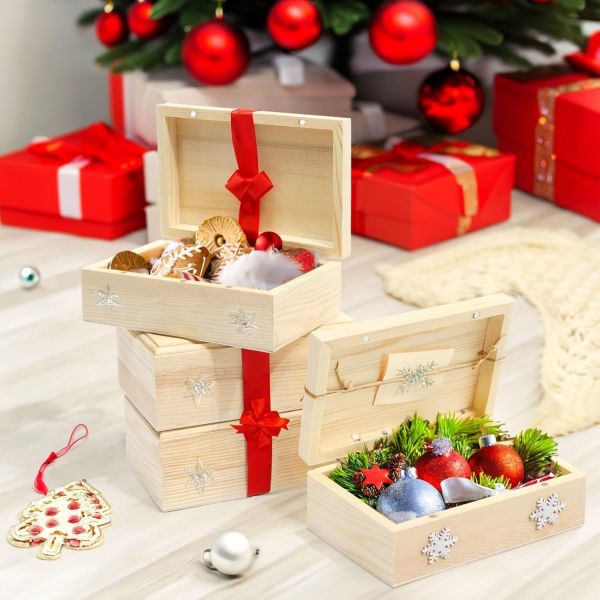 boîtes en bois avec couvercle non finies boîtes en bois avec couvercle magnétique à charnière