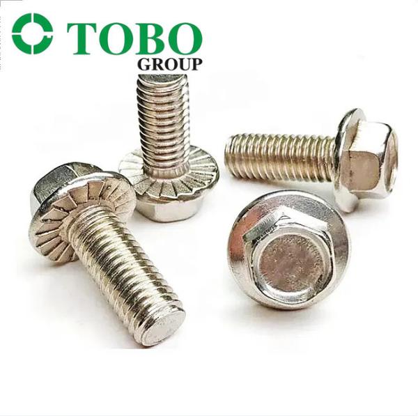 Factory Manufacture Hardware 6mm Fasteners Hexagonal Head Flange Bolts Steel 4.8/ 6.8/ 8.8/ 10.9/ 12.9 DIN6921