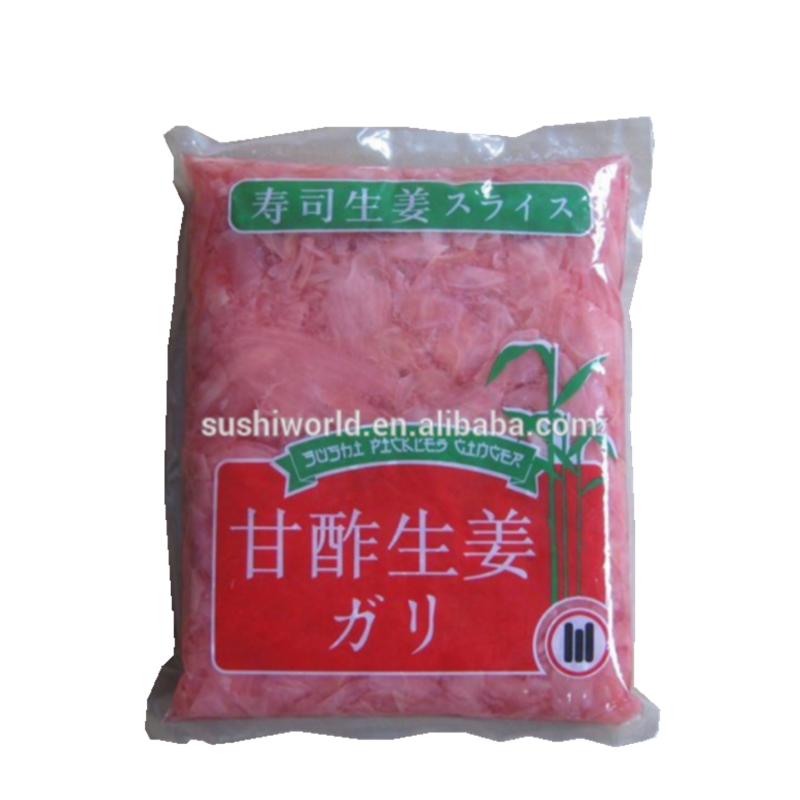 New Crop Bag Packing Pickled Vegetable Pink Spicy Sour Sweet Sushi Ginger Slice Product Immediately