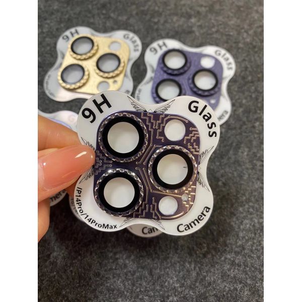 Lente OEM Protector de tela Metal Film de lente de telefone móvel endurecido