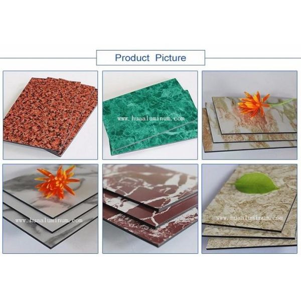 Anti Mould Composite Metal Wall Panels Stone Finishing ACP Roofing Sheet
