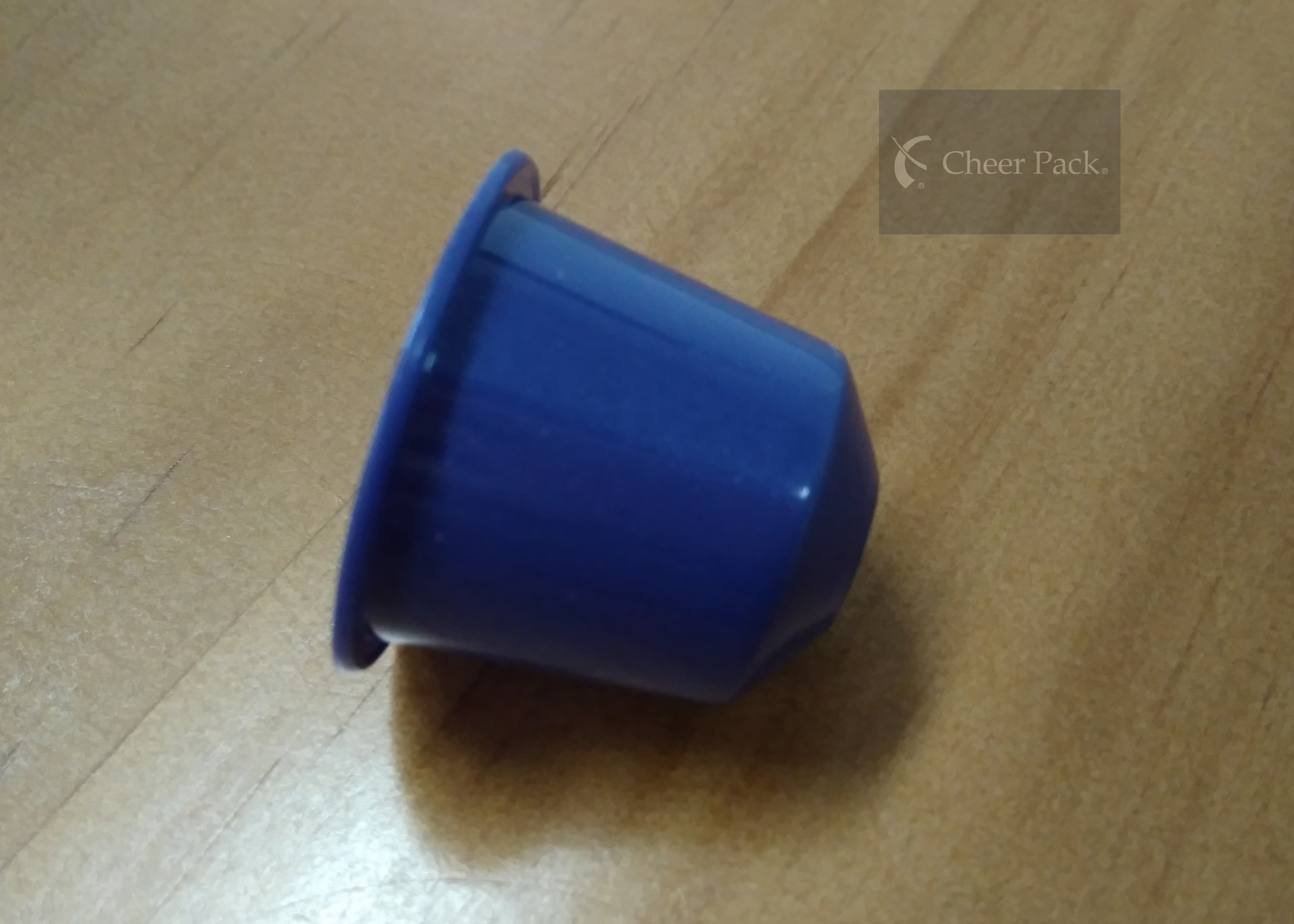 Пластмасса качества еды капсулы растворимого кофе 8 граммов для китайского чая, голубого цвета