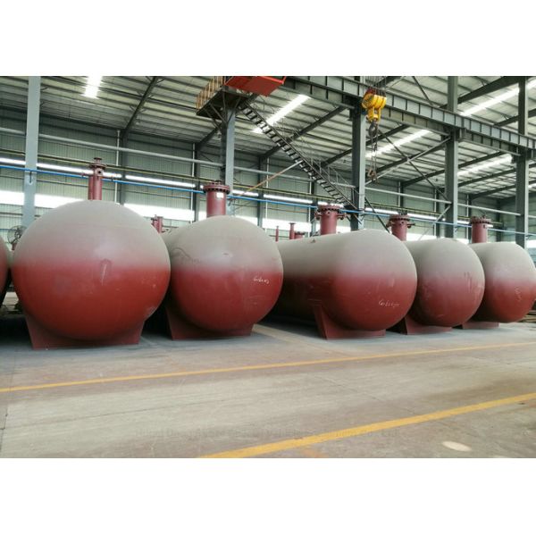 Industrial Steel 25T LPG Gas Tank 60m3 , Bullet Storage Tank ASME Standard