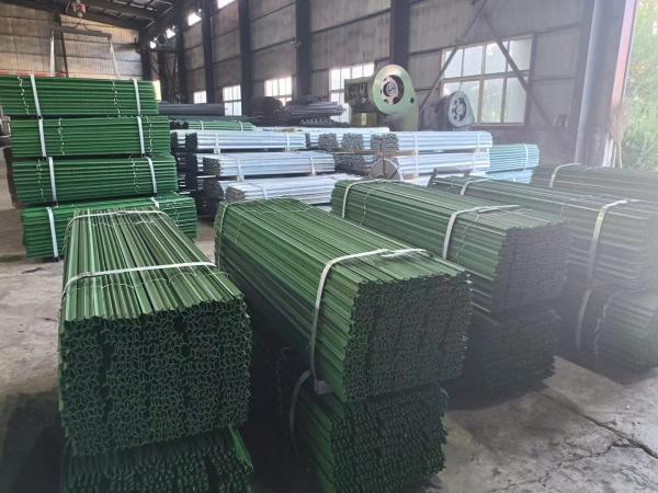 Green Coated 12 Foot Metal Fence Posts for Fenc Thick Hot Dipped Galvanized Star Picket
