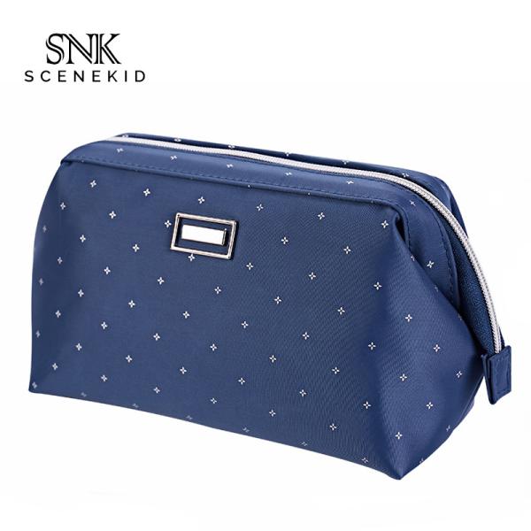 Waterproof Fashion Black Polyester Cosmetic Bag
