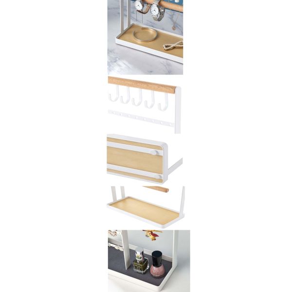 Exhibition Metal Earring Display Rack for Customized Wooden Ornaments and Watch Stands
