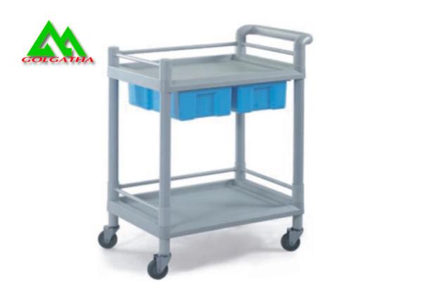 Metal Hospital Ward Equipment Medical Instrument Trolley For Medicine / Device
