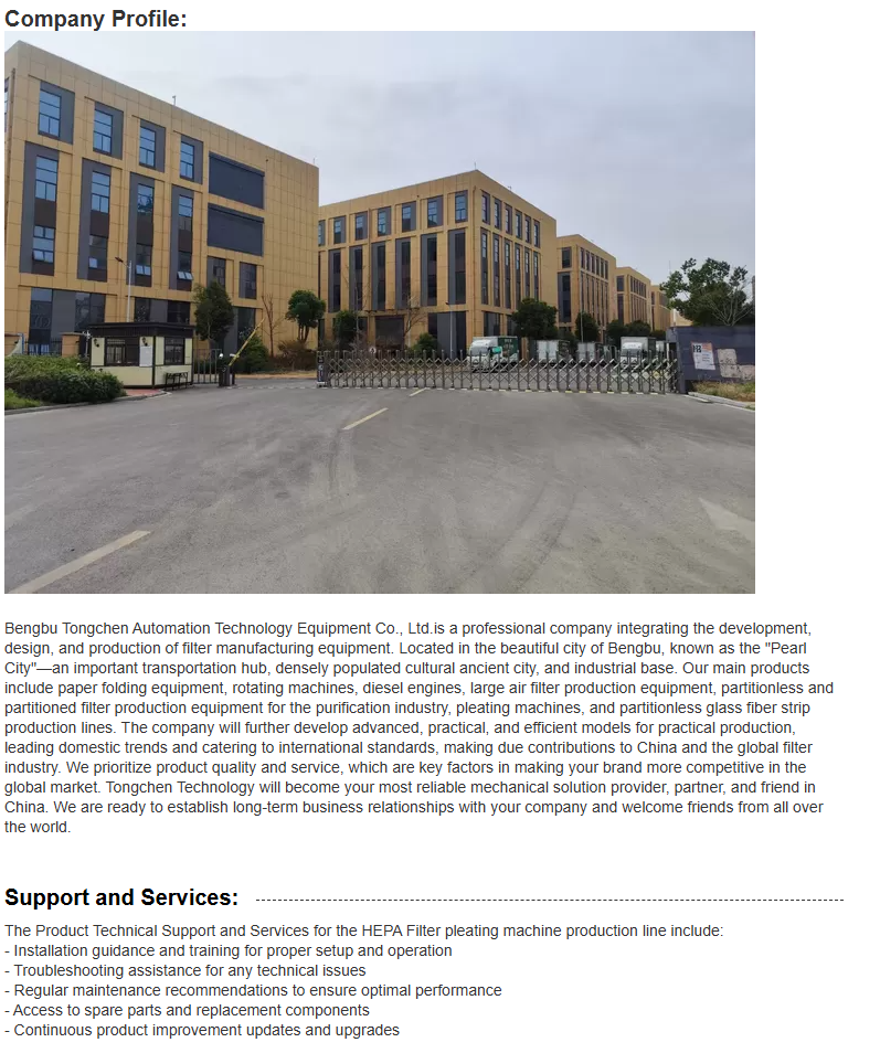 Air Filter Paper Folding Machine High Eco-Friendly  Air Filter Machine Paper Folding Line Motor Core Component Filter Making Equipment 20-150