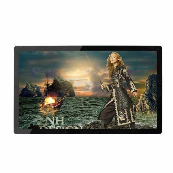 Wall Mounted Video Digital Signage 65 Inch Non Touch Screen For Beverage Shop