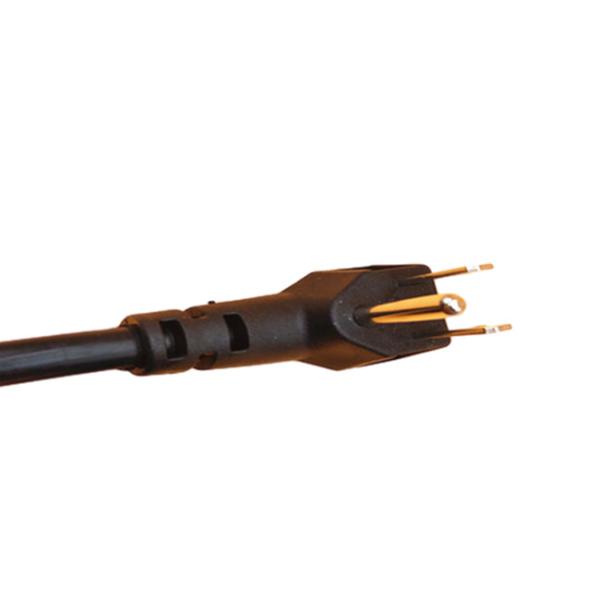 Conjuntos de cabo mecânicos do poder do ângulo direito, conjunto de chicote de fios do cabo 3*18awg