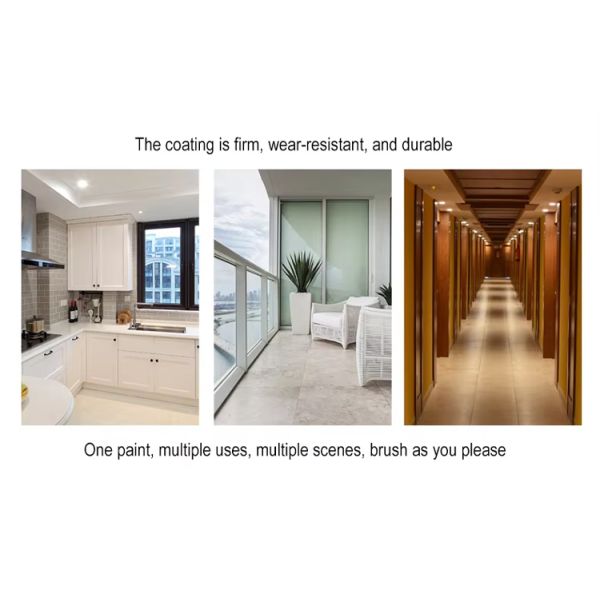 Waterproof Ceramic Tile Paint with Strong Adhesion and Environmentally Friendly Acrylic Coating for Bathroom and Pool Renovation