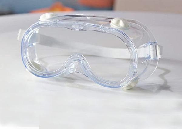 PVC Frame Safety Glasses Dust Protection Anti Fog Design With Breathing Mouth