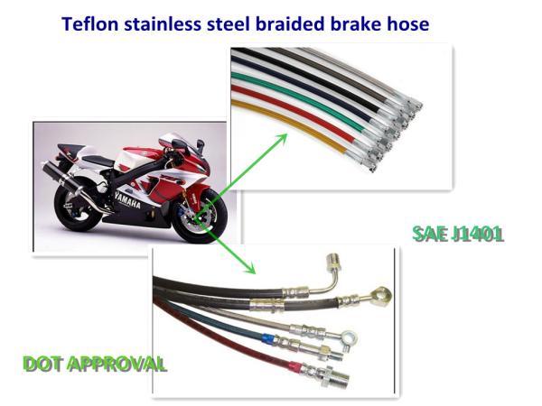 dot approved OE stainless steel wire braided brake line