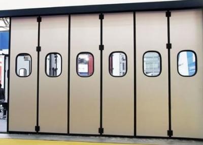 Fire Station Bi Fold Industrial Sliding Folding Doors 60HZ Sandwich Panel 60HZ RAL Color
