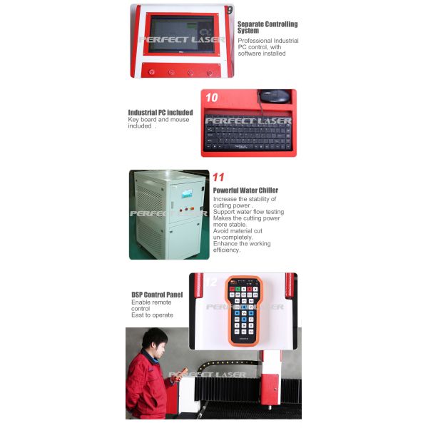 1000w 2000w metal carbon steel stainless steel aluminum alloy silicon steel aluminum copper fiber laser cutting machine