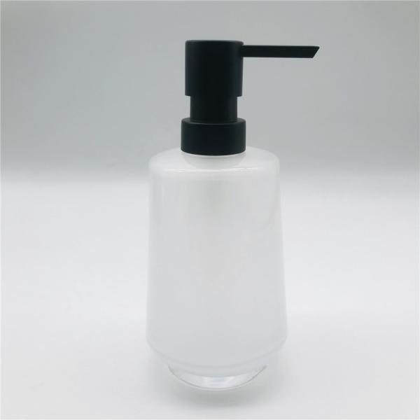 Frosted White Glass Bathroom Accessories Set 6pcs Waterdrop Shape Acid Wash Toilet Brush Holder