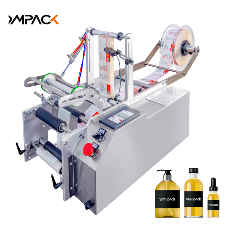 Desktop Semi Automatic Label Applicator Water Liquid Solid Bottle Labeling Machine Can Be Paired With Date And Batch Coder