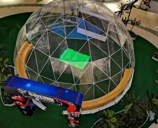 16M Diâmetro PVC Geodésico Cúpula Tenda de Outdoor Hotel Igloo Tendas de festa Grande exposição Cúpula Tenda