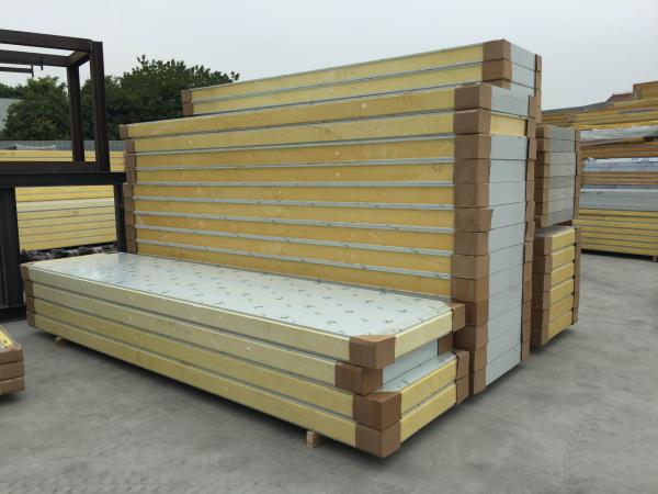 Insulated Polyurethane PU Sandwich Panel Wall For Cold Room Cam Lock Panels