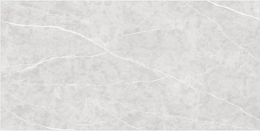 Glazed Bathroom Marble Ceramic Tiles Non - Slip Wear Resistant Light Grey