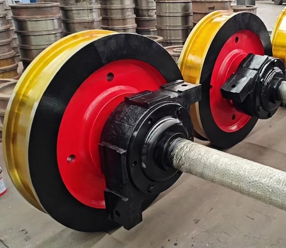 Professional Cast Steel End Carriage Wheel Assembly for Smooth Bridge Travel in Gantry Crane